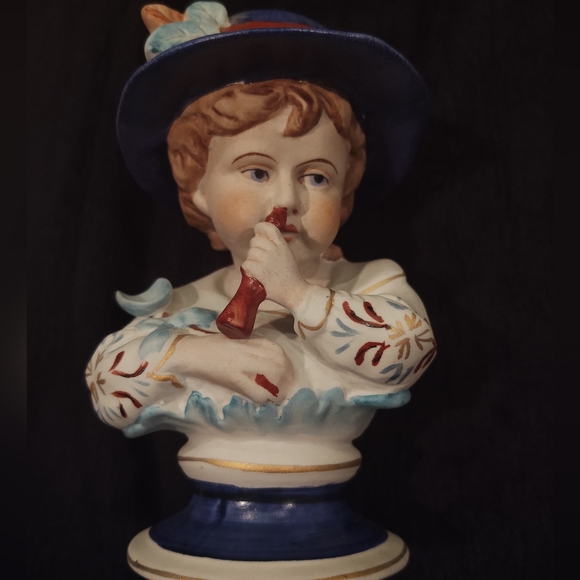 Set of German porcelain blue boy and girl - Picture 5 of 6